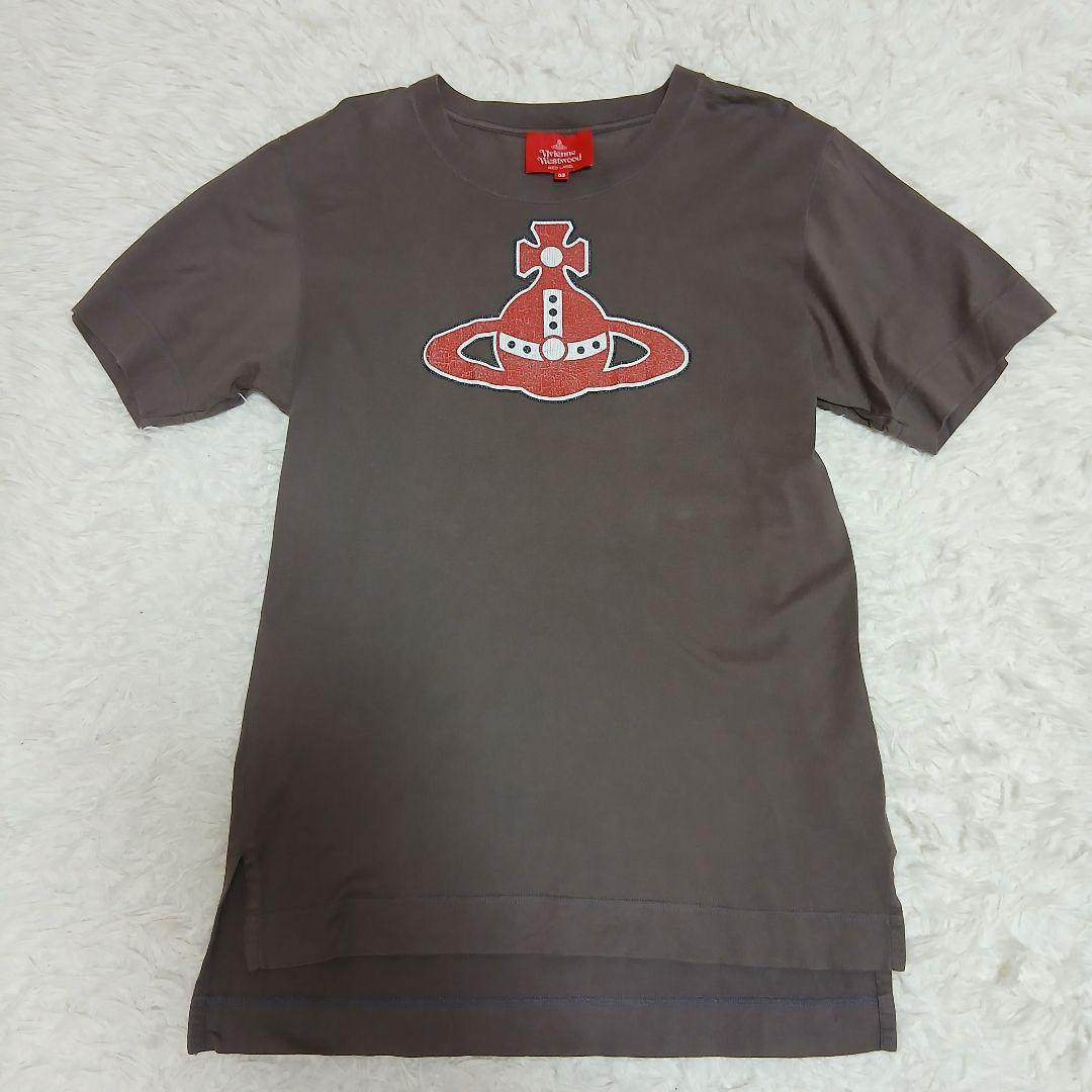 【Vivienne Westwood】オーブロゴプリントTシャツチャコールグレー