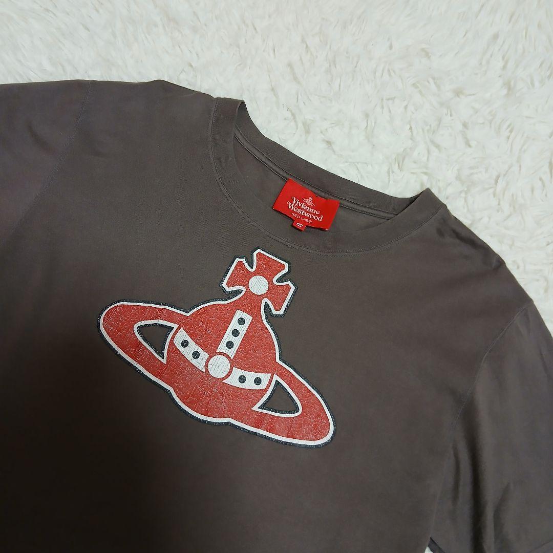 【Vivienne Westwood】オーブロゴプリントTシャツチャコールグレー