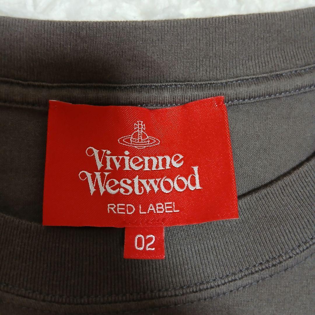 【Vivienne Westwood】オーブロゴプリントTシャツチャコールグレー