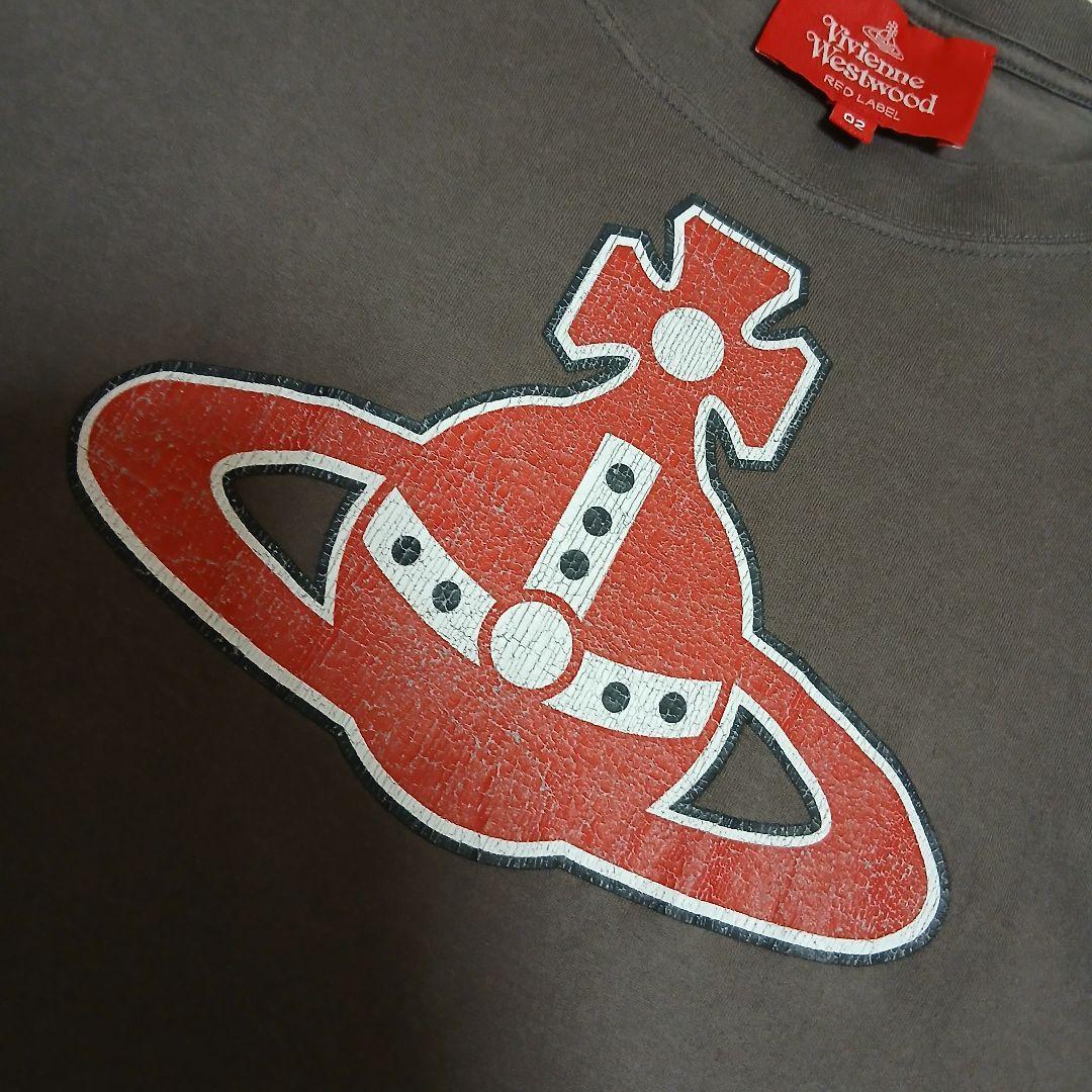 【Vivienne Westwood】オーブロゴプリントTシャツチャコールグレー