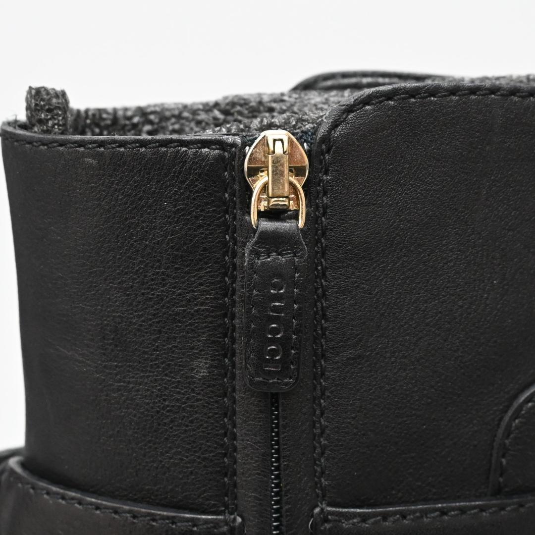 ■ 47654★年 GUCCI グッチ ショートブーツ ブラック