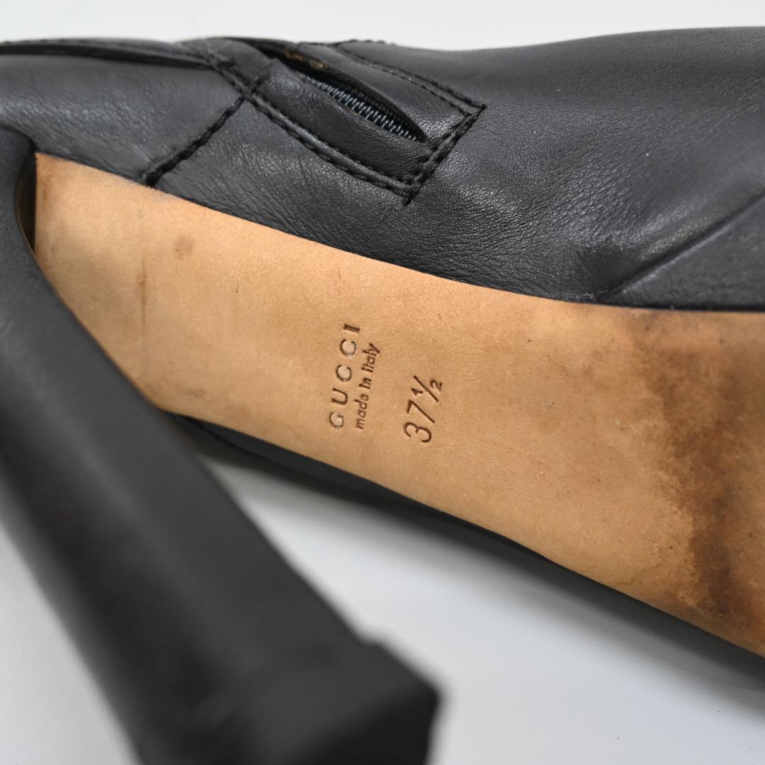 ■ 47654★年 GUCCI グッチ ショートブーツ ブラック