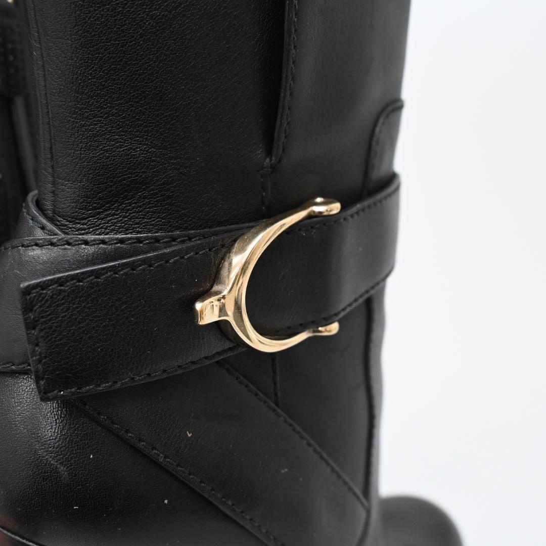 ■ 47654★年 GUCCI グッチ ショートブーツ ブラック