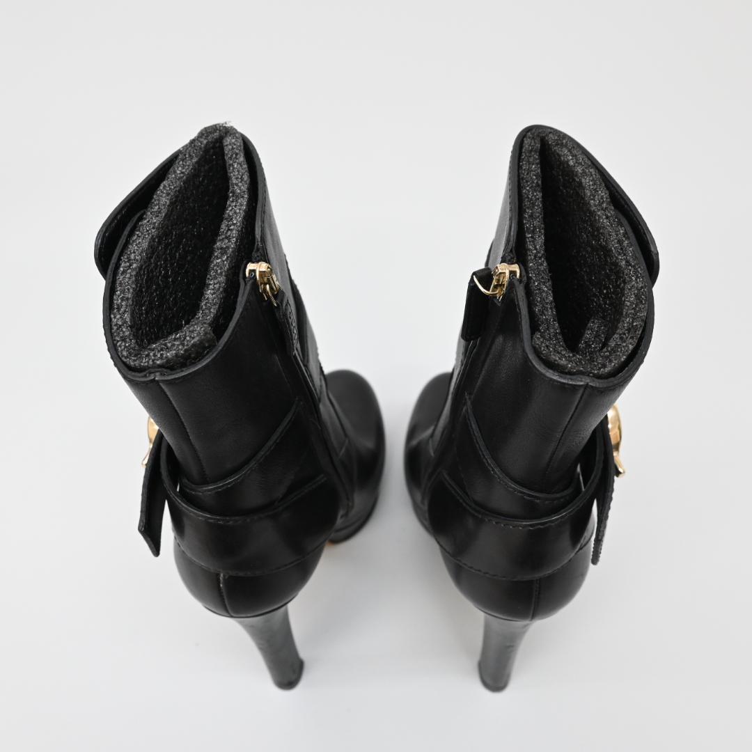 ■ 47654★年 GUCCI グッチ ショートブーツ ブラック