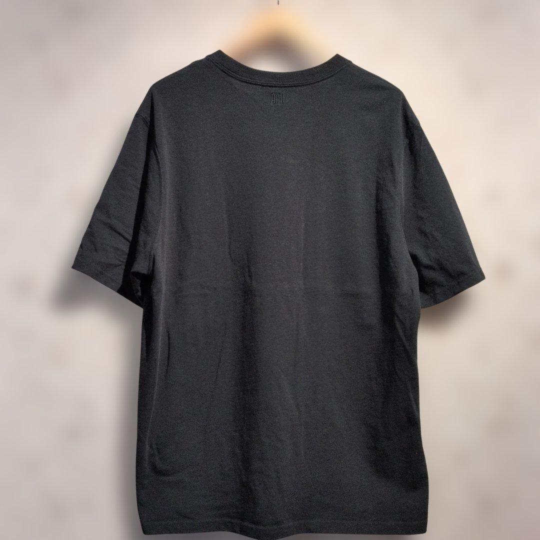 ami paris ハート刺繍Tシャツ ブラック　メンズ　L