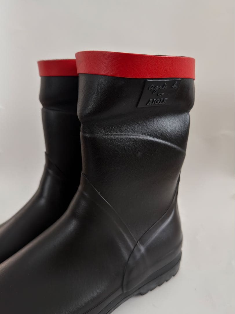 AIGLE × agnès b. コラボのレインブーツ