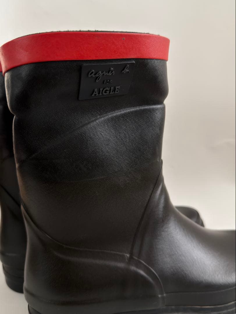 AIGLE × agnès b. コラボのレインブーツ