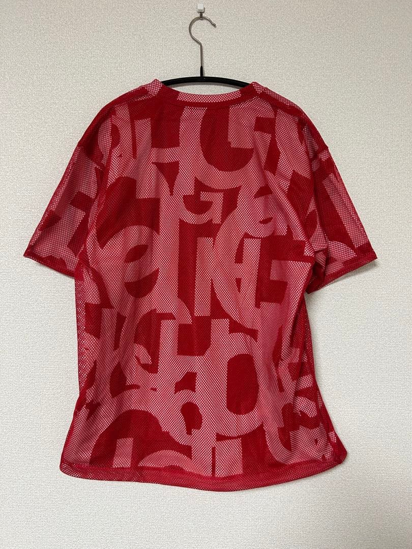 コムデギャルソンオム　田中オム　03SS ARCHIVE メッシュ　Tシャツ　赤
