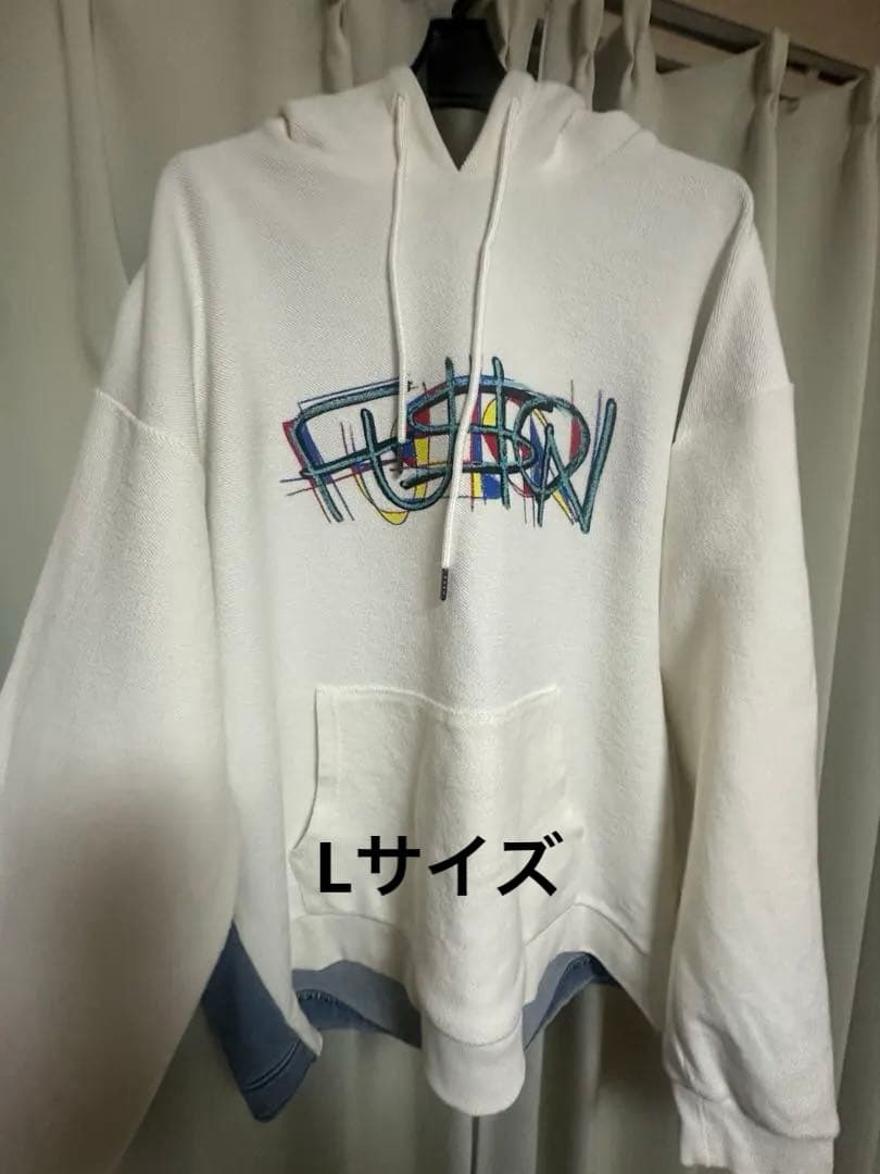 Vaundy fusion フーディ パーカー ホワイト 白 L