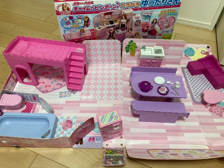リカちゃんハウス、キッチン、冷蔵庫、車セット