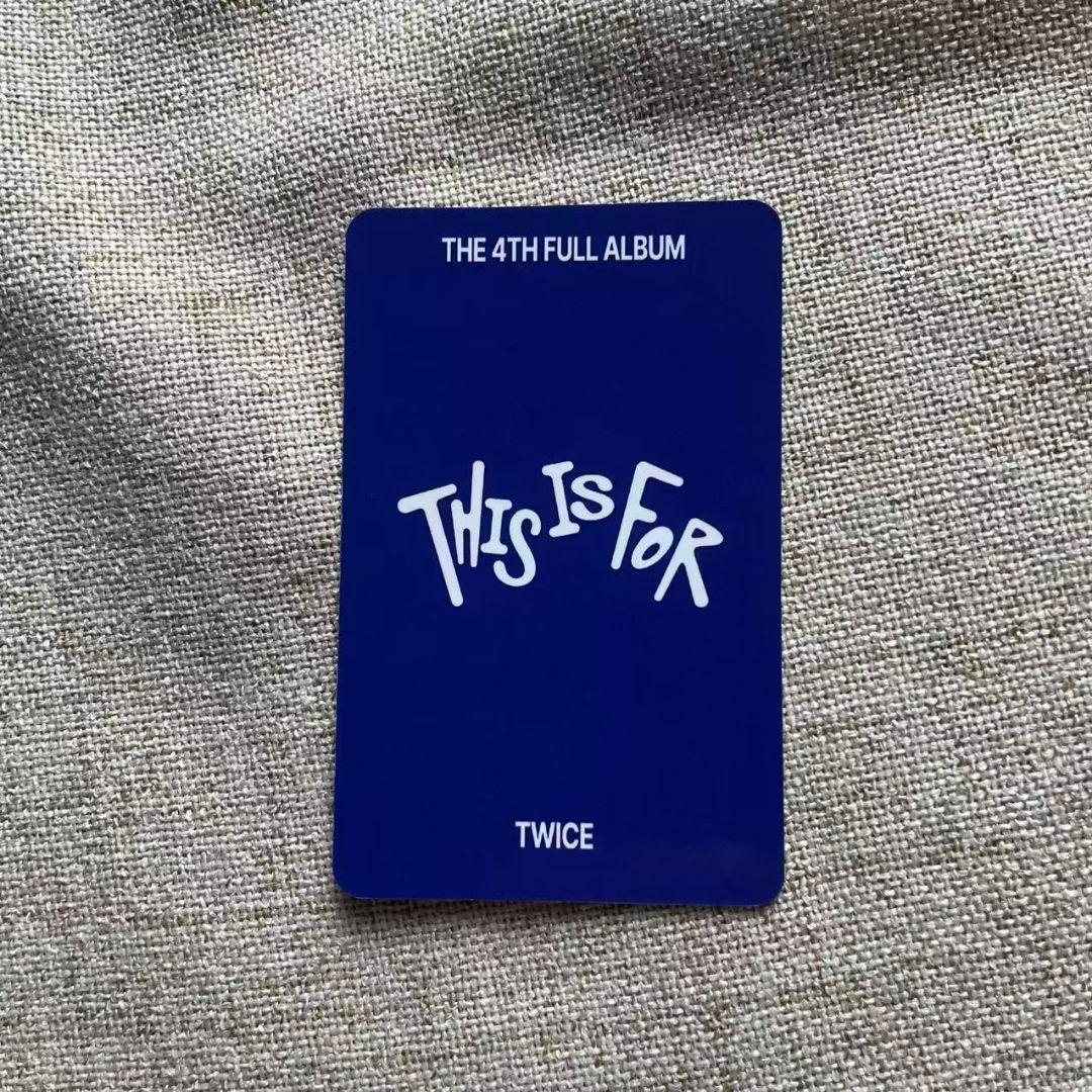 TWICE THIS IS FOR 限定 サノク トレカ ジヒョ