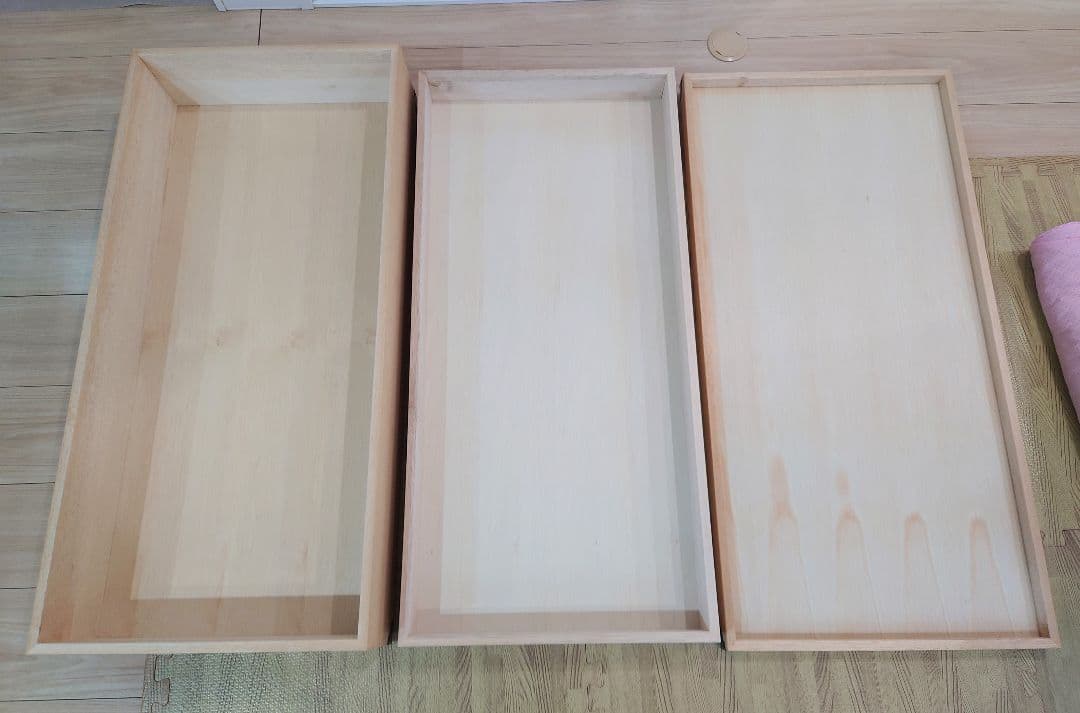 3. 良品 桐 衣装ケース 2段 桐箱 着物 衣装箱