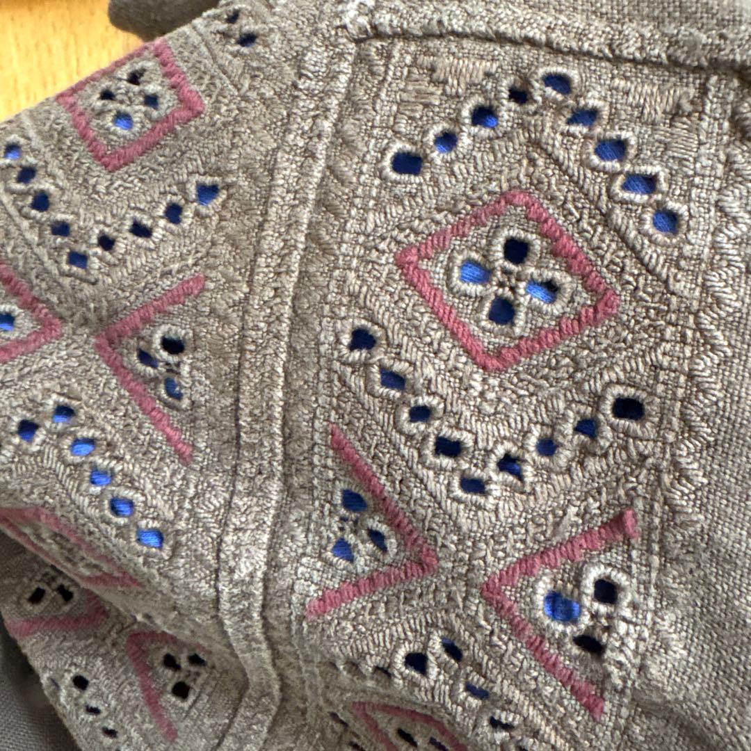 週末限定お値下げ！刺繍　アンティーク　ワンピース