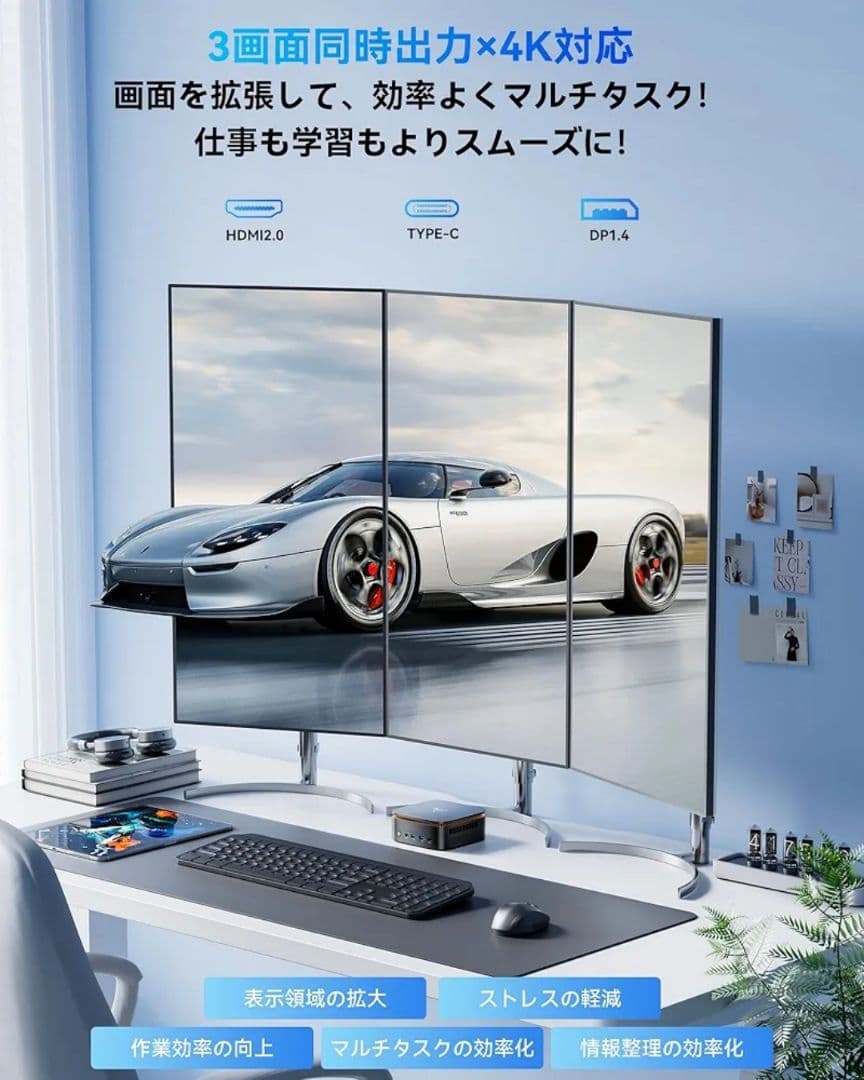 【新品未開封】NIPOGI Ryzen 4300U ミニPC