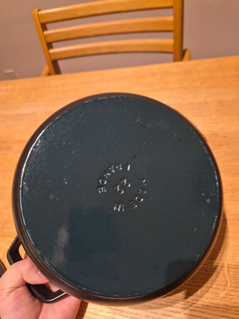 ストウブ　STAUB LA COCOTTE 両手鍋 黒　中古