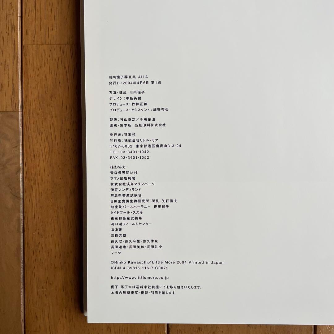 【初版】川内倫子Rinko Kawauchi/AILA