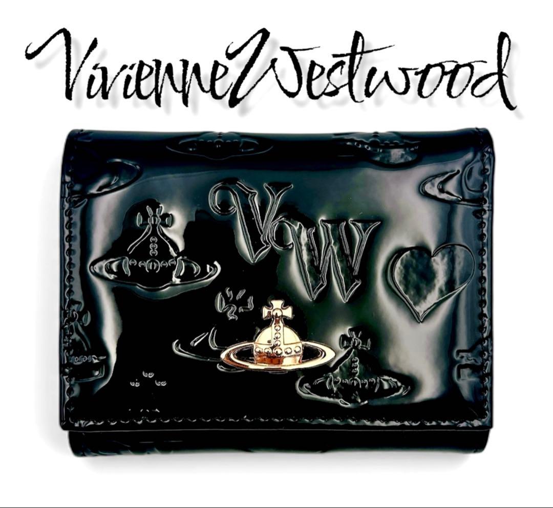 【新品✦超人気】Vivienne Westwood 三つ折り財布 ブラック 黒