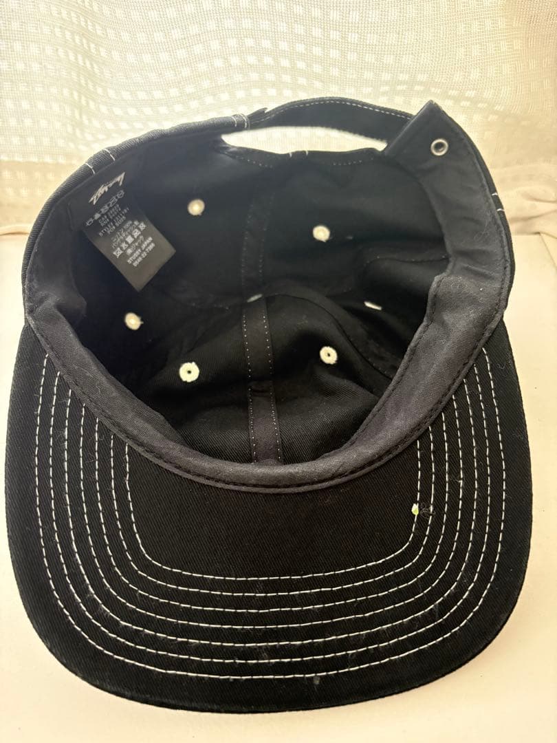 STUSSY ベースボールキャップ 黒