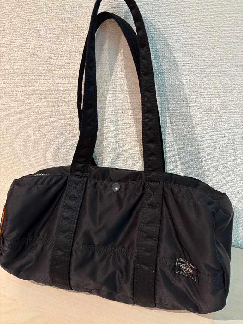 PORTER タンカー ミニドラムバッグ　黒