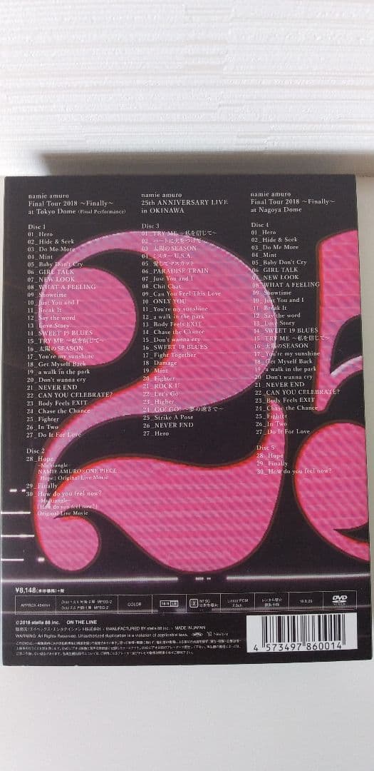 ★美品　安室奈美恵　名古屋　FinalTour 2018　初回限定盤DVD5枚組