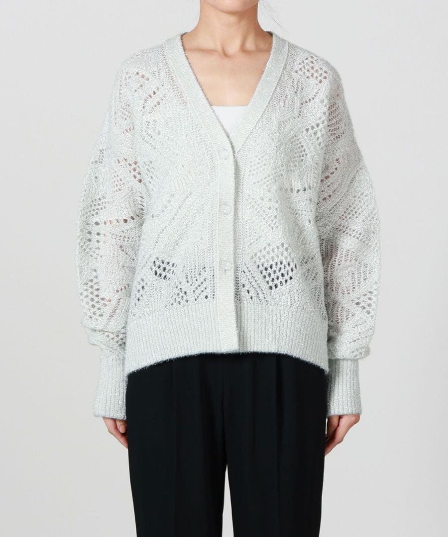 トップス Mame Kurogouchi Shimmering Knit Cardigan