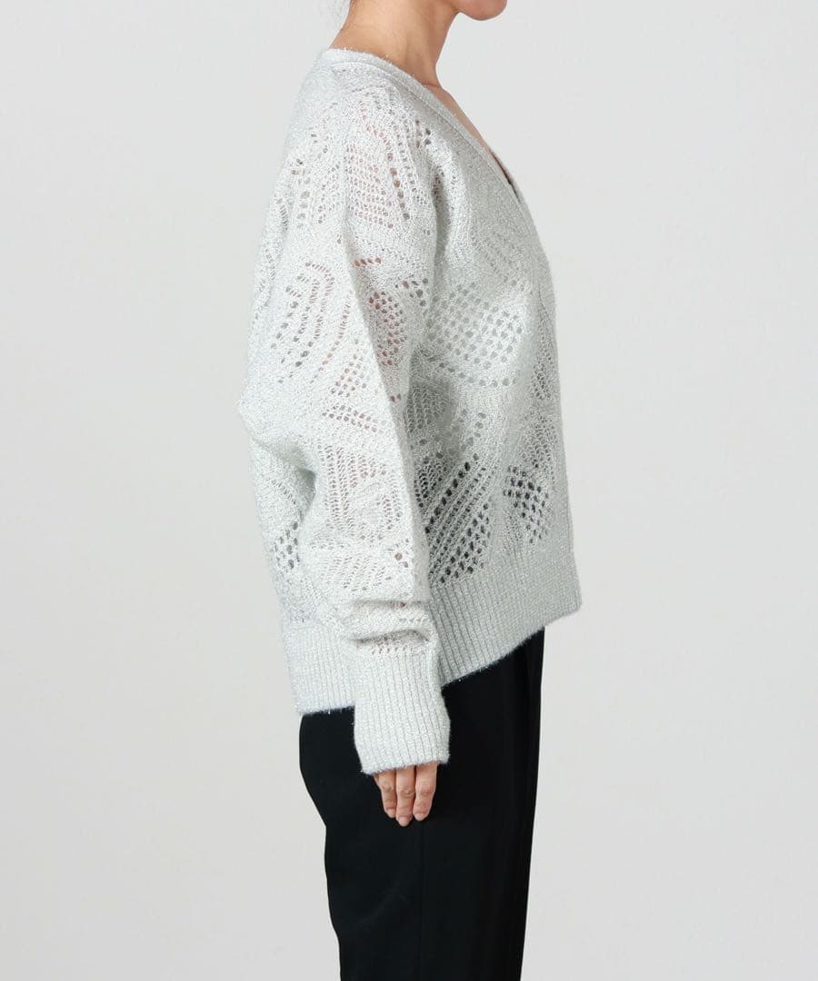 トップス Mame Kurogouchi Shimmering Knit Cardigan