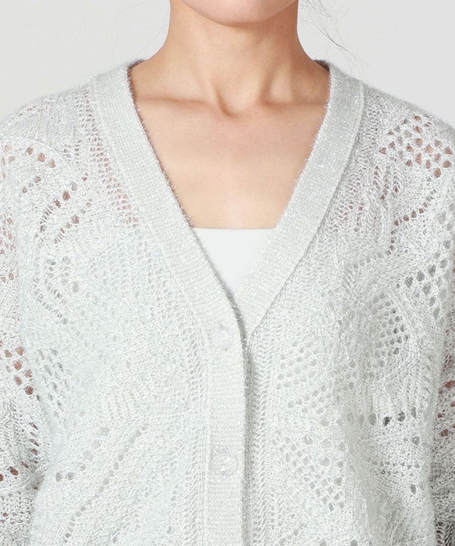 トップス Mame Kurogouchi Shimmering Knit Cardigan