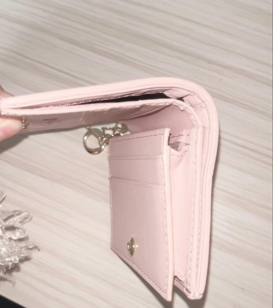 Lady Dior Gardenia ウォレット ミニ ピンク 二つ折り
