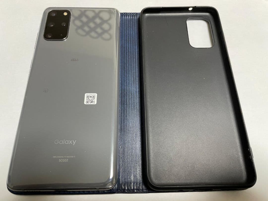 Samsung Galaxy S20+ ブラック ケース付き