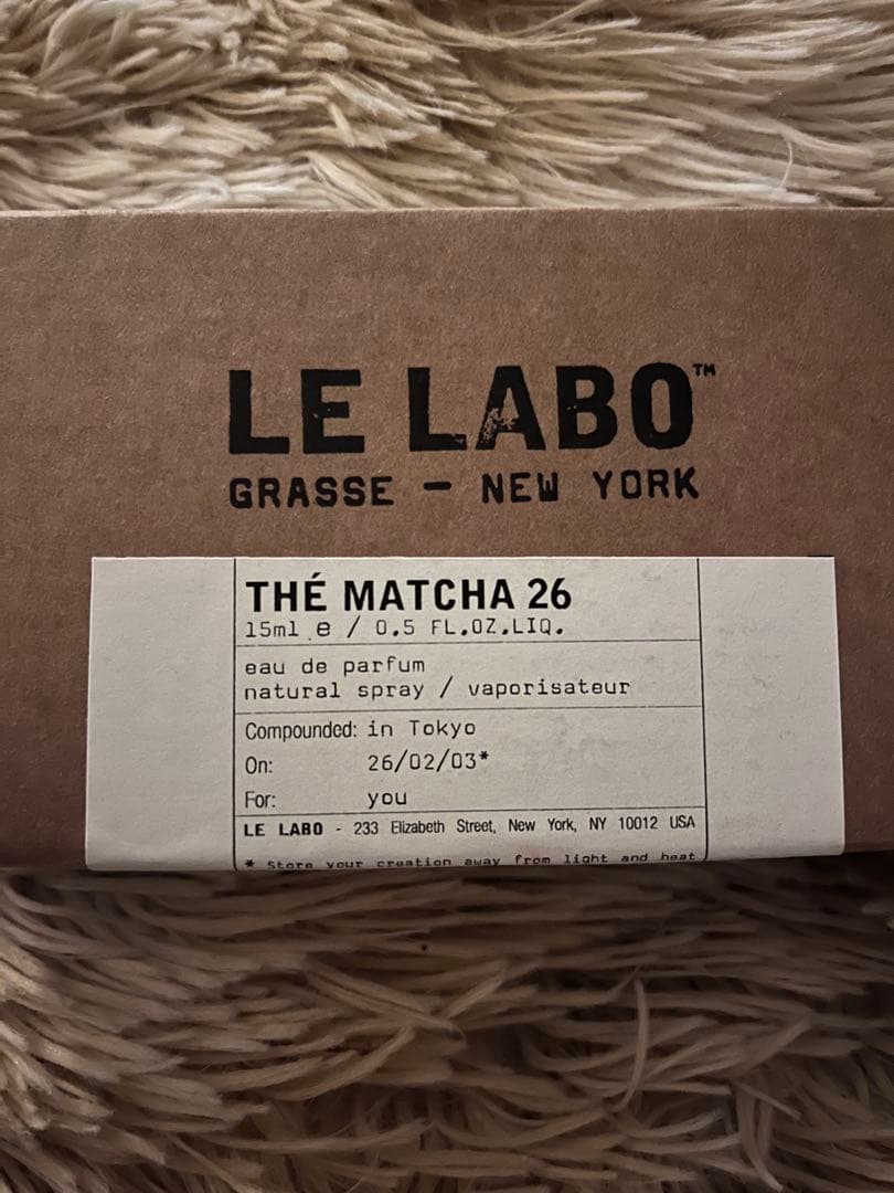 LE LABO THÉ MATCHA 26 15ml
