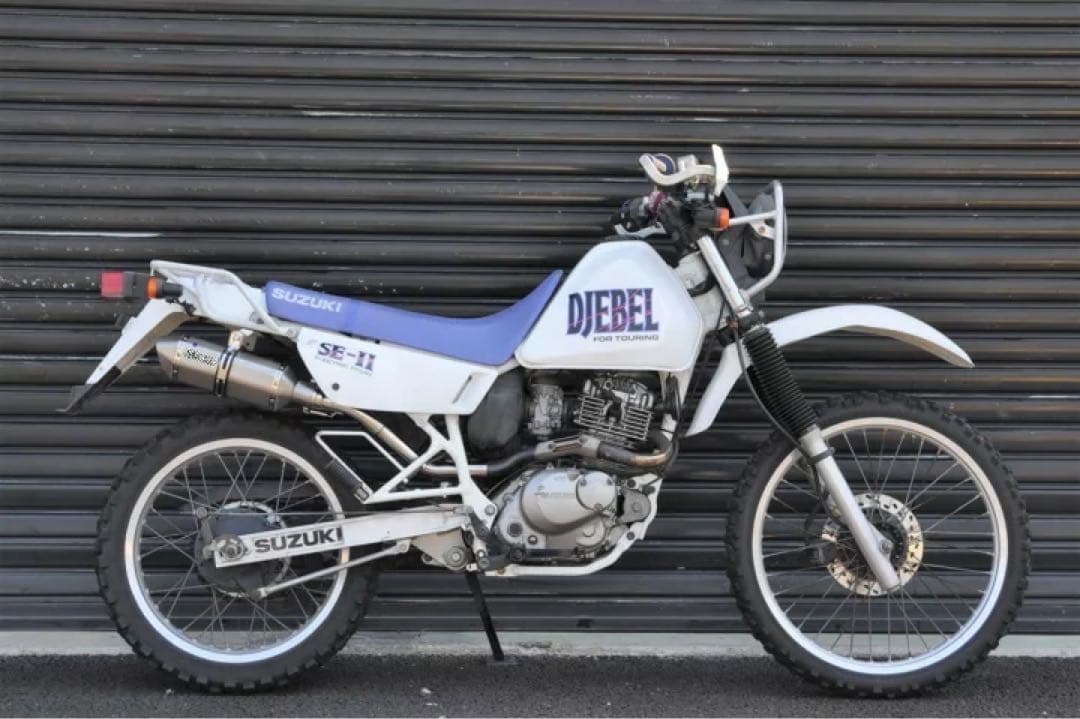 専用スズキ ジェベル125ソリッド モタード 異形 スリップオン