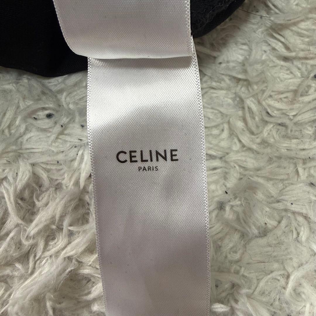 美品　CELLNE セリーヌ Tシャツ ロゴ ブラック 黒 Mサイズ