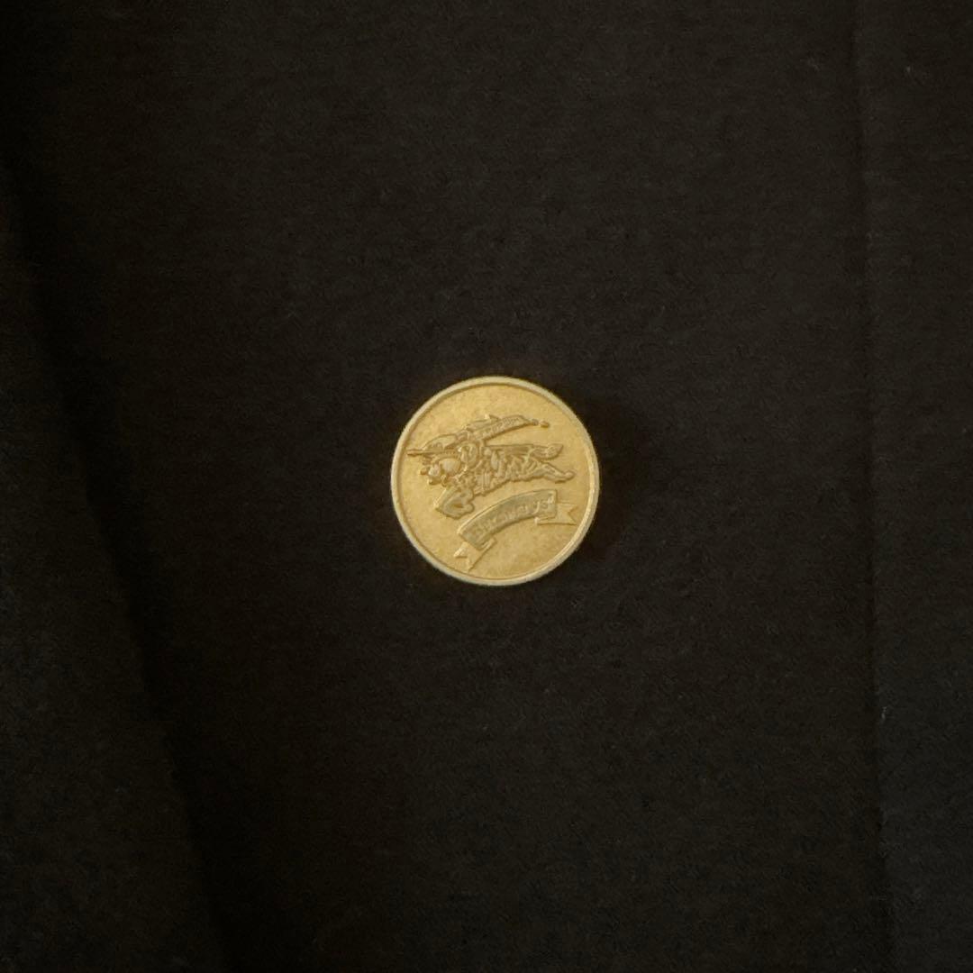 バーバリー✨紺ブレ ジャケット ダブル 金ボタン 裏地柄 シャドーホース M相当