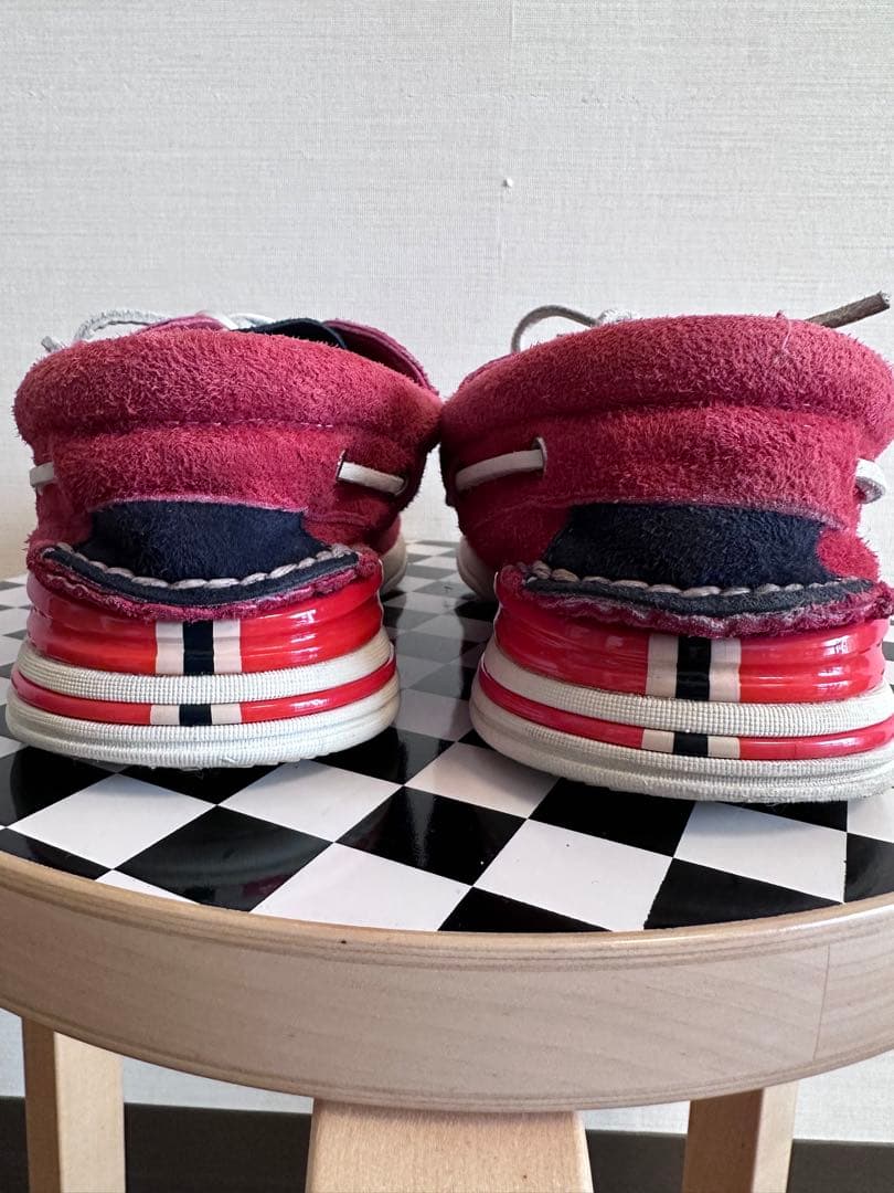 VISVIM HOCKNEY MKI-FOLK ビズビム デッキシューズ レッド