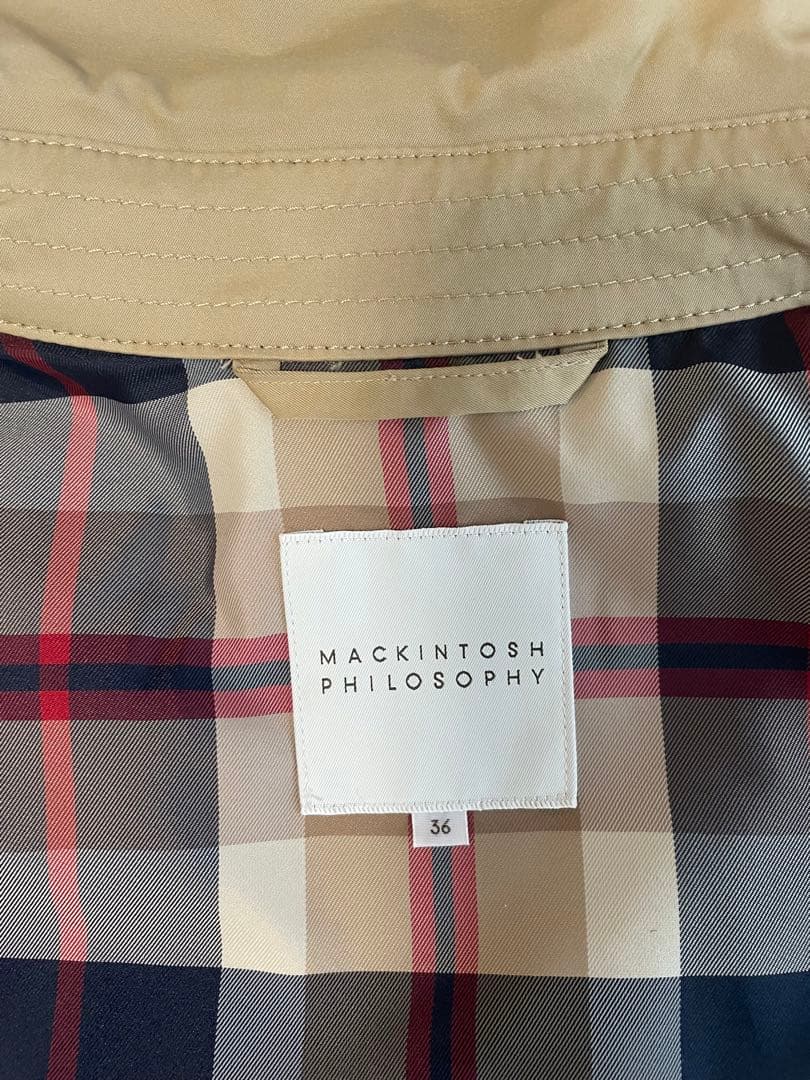 マッキントッシュフィロソフィー　ショート丈トレンチコート　ベージュ