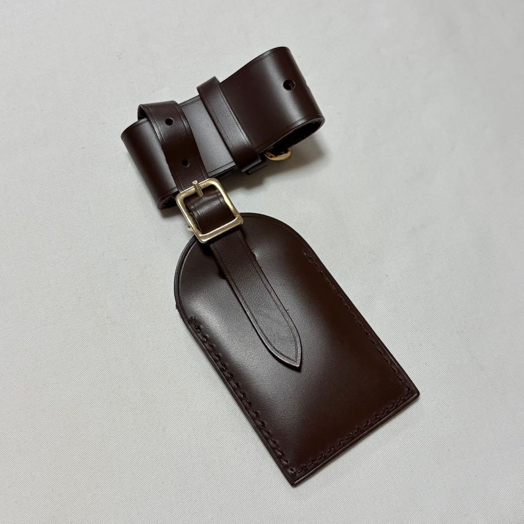 美品　ルイヴィトン　ネームタグ　ポワニエ　セット　ダミエライン　茶色　ブラウン