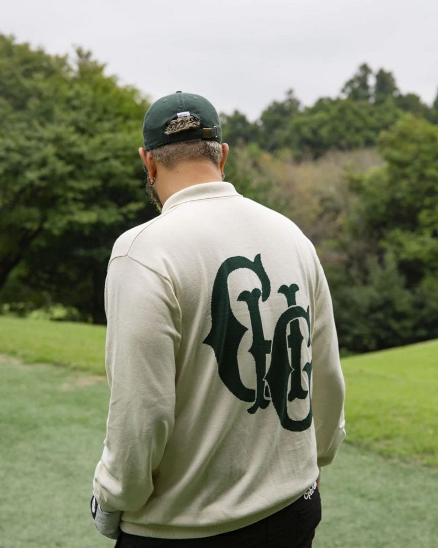 Captains Helm Golf JACQUARD LS POLO Lサイズ