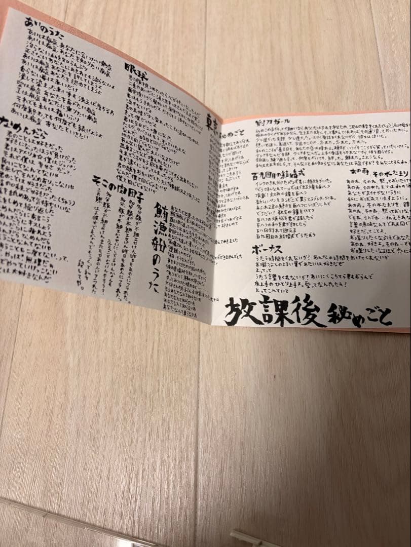 大森靖子 放課後秘め事 / ホウカゴヒメゴト 自主制作CD-R 初期デモ