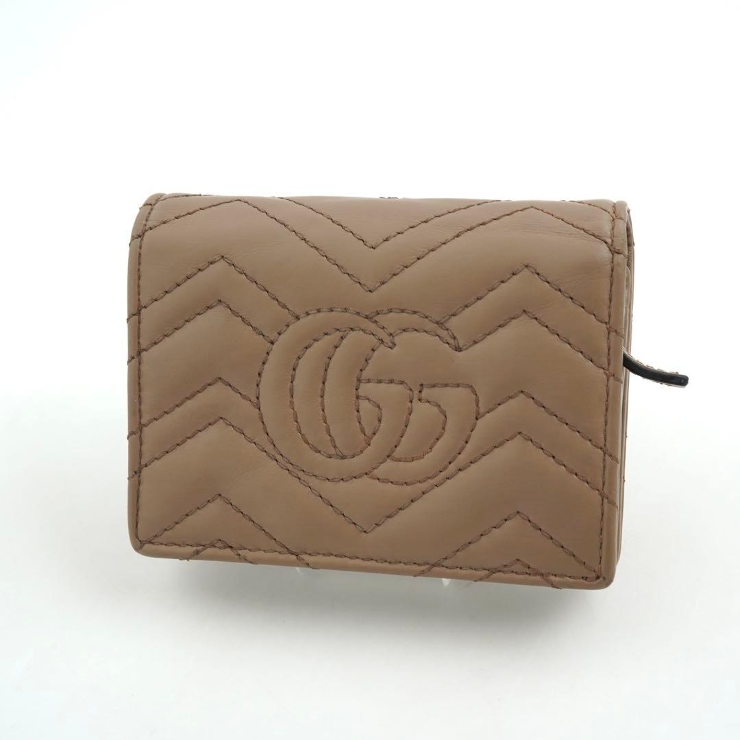 ✨未使用展示品✨　GUCCI ミニ財布　GGロゴ キルティング　Vステッチ