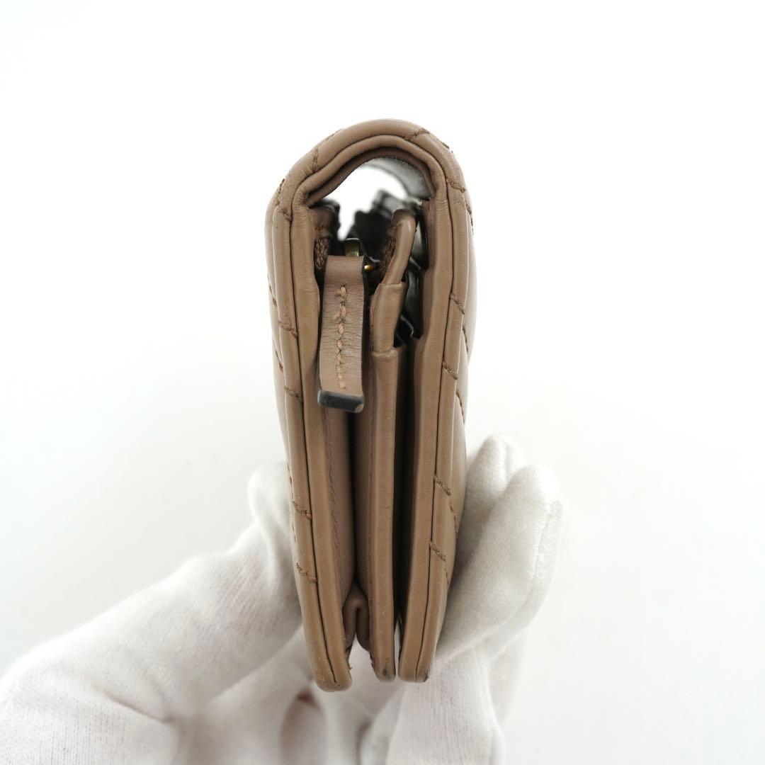 ✨未使用展示品✨　GUCCI ミニ財布　GGロゴ キルティング　Vステッチ