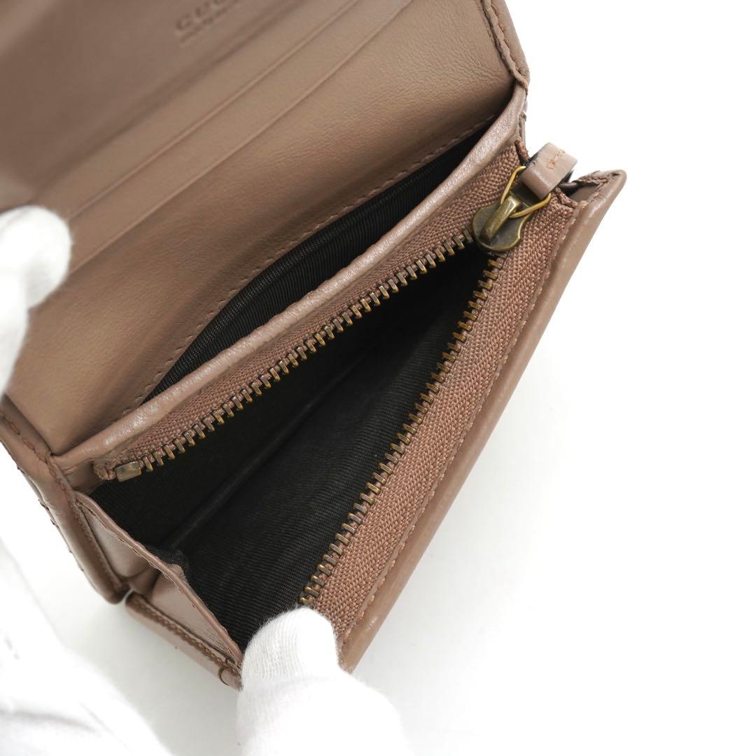✨未使用展示品✨　GUCCI ミニ財布　GGロゴ キルティング　Vステッチ