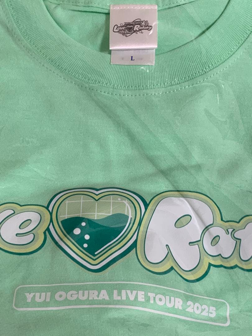 小倉唯 Love♡Ratory ご当地限定Tシャツ GREEN（宮城） Lサイズ