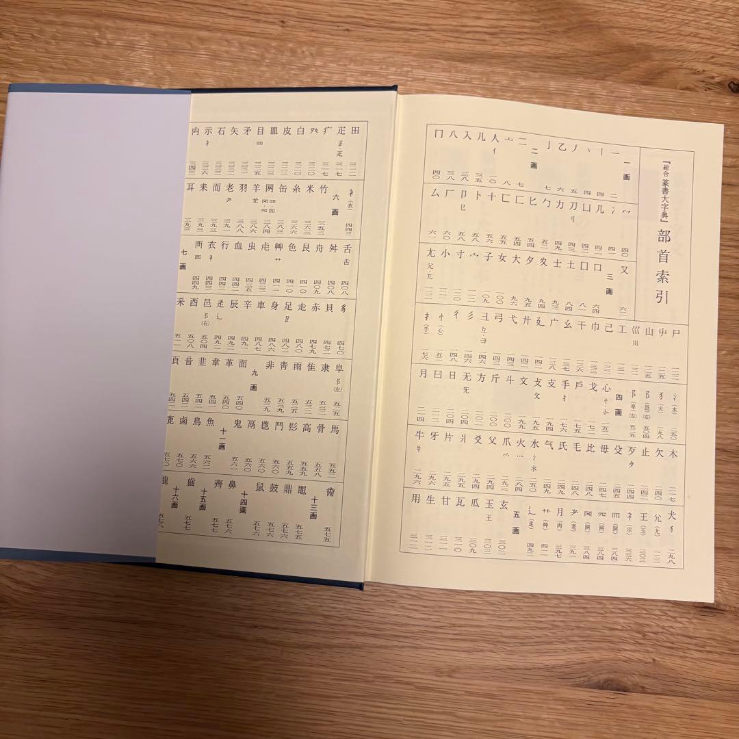 美品　総合 篆書大字典　綿引滔天　二玄社　パラパラめくって見た程度です