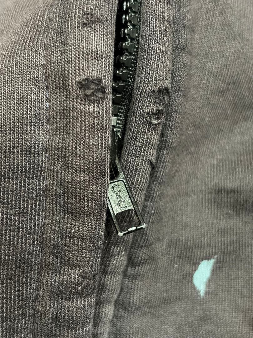 carhartt 90sジップパーカー　裏地サーマル