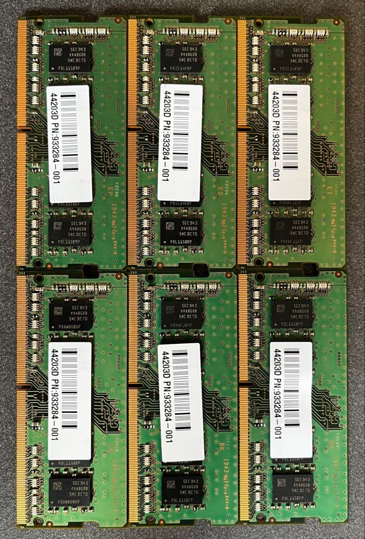 あ*ん様 SAMSUNG 8GB×6枚セット（計48GB） ノートPC用DDR4