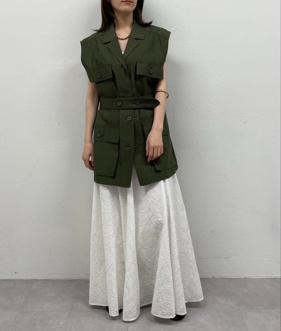 LOUNGEDRESS ペイズリーレーススカート