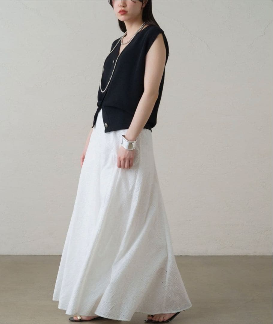 LOUNGEDRESS ペイズリーレーススカート