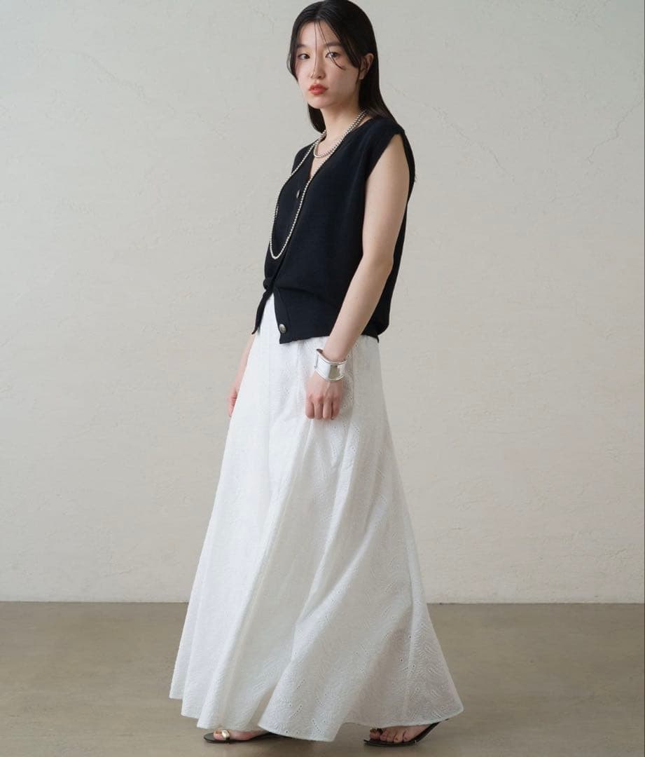 LOUNGEDRESS ペイズリーレーススカート