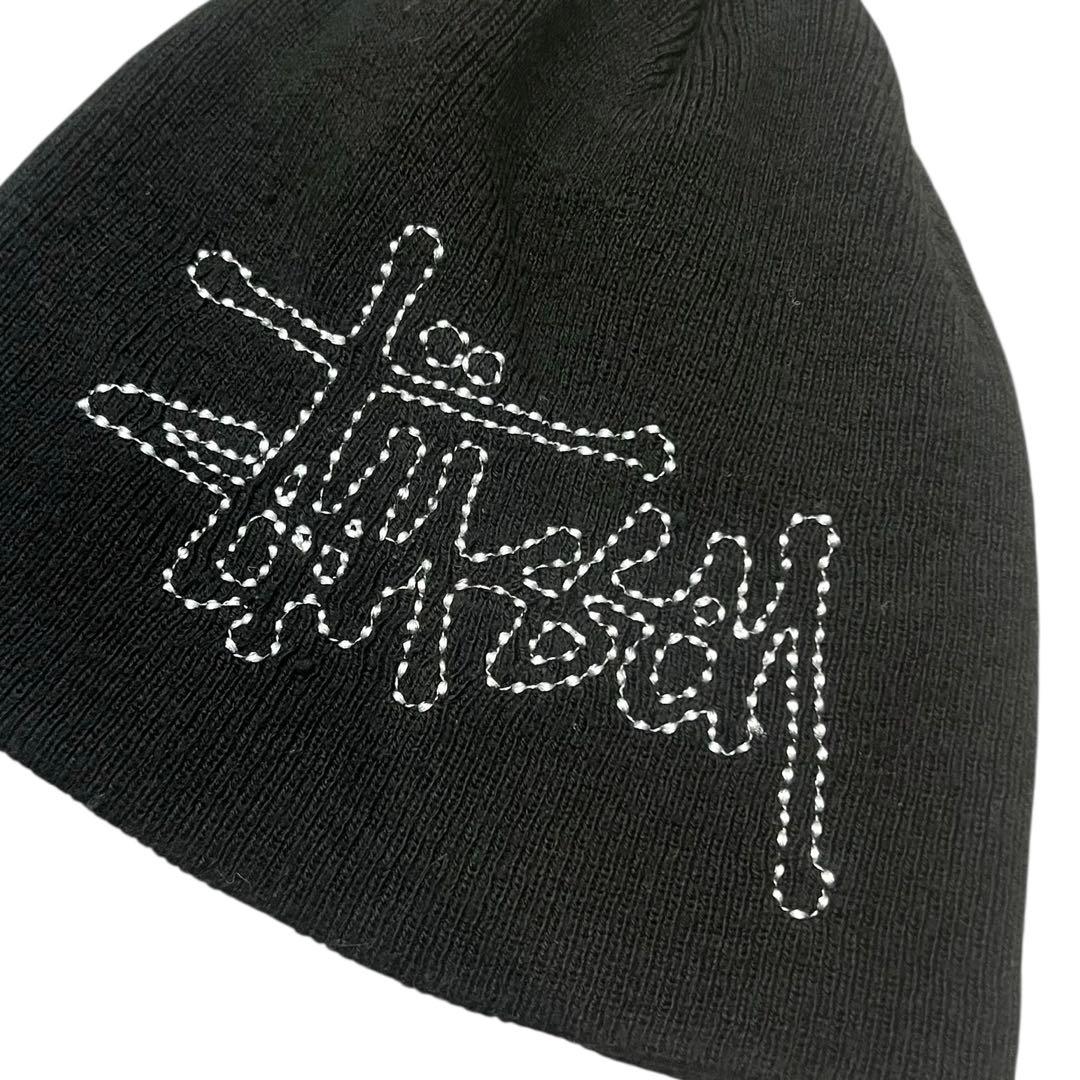 STUSSY Stitch Basic Logo Skullcap ビーニー