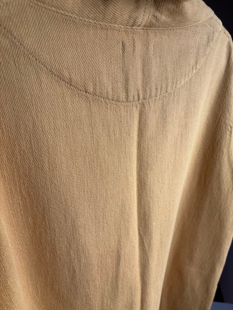 美品　plantation カラーBizenツイル　コート　イエロー